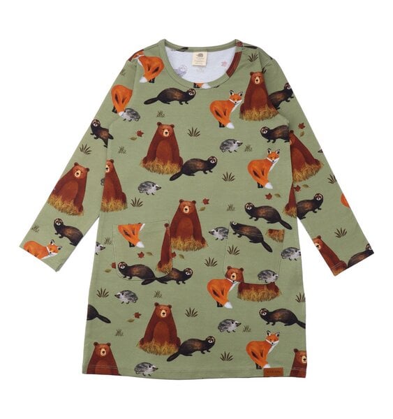 Walkiddy Autumland - Baumwolle (Bio) - green - Tunika von Walkiddy