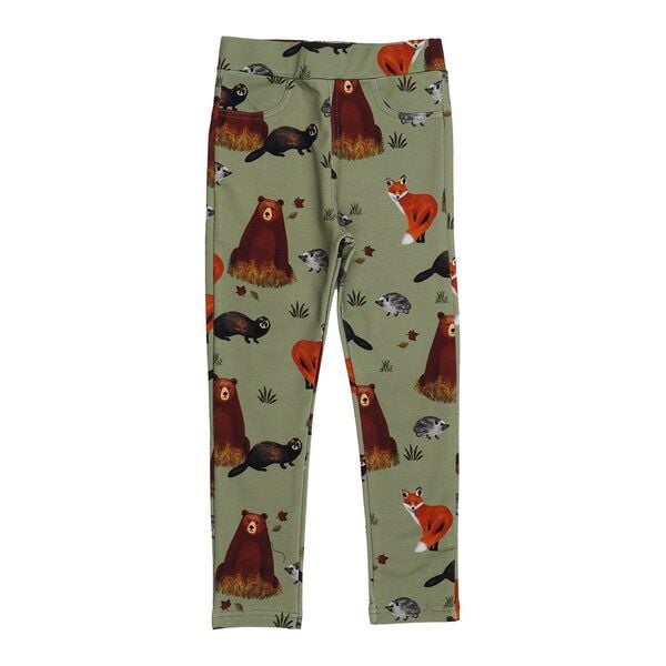 Kinder Sweat-Leggings GOTS-zertifiziert aus Bio-Baumwolle mit Herbstmotiv – Walkiddy von Walkiddy