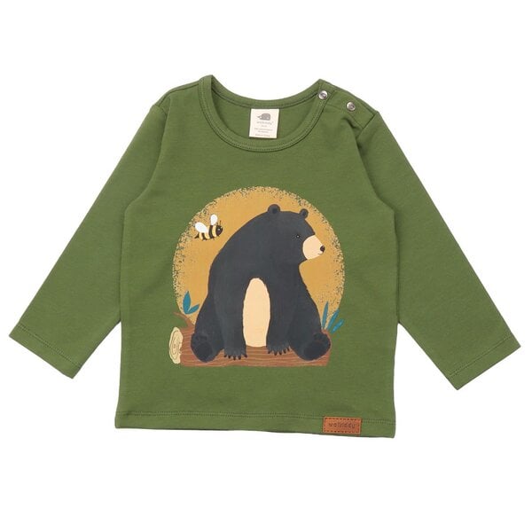 Walkiddy Baby Bears - Baumwolle (Bio) - green - Langarm Shirt von Walkiddy