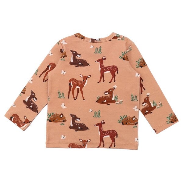 Walkiddy Baby Deers - Baumwolle (Bio) - pink - Langarm Shirt von Walkiddy