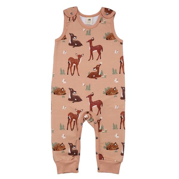 Walkiddy Baby Deers - Baumwolle (Bio) - pink - Strampler ohne Arm von Walkiddy