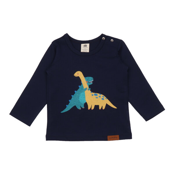 Walkiddy Baby Dinosaurs - Baumwolle (Bio) - Dunkel Blau - Langarm Shirt von Walkiddy