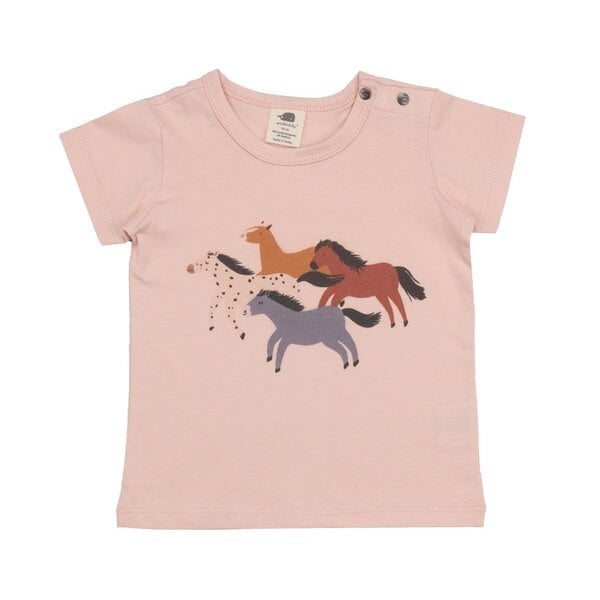 Walkiddy Baby Horses - Baumwolle (Bio) - Rosa - T-Shirt von Walkiddy