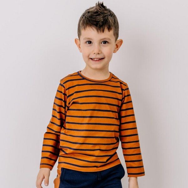 Walkiddy Brown Lines-Shirt von Walkiddy