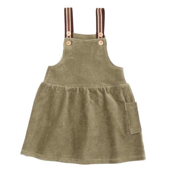 Walkiddy Burnt Olive - Cord - Grün - Kleid von Walkiddy