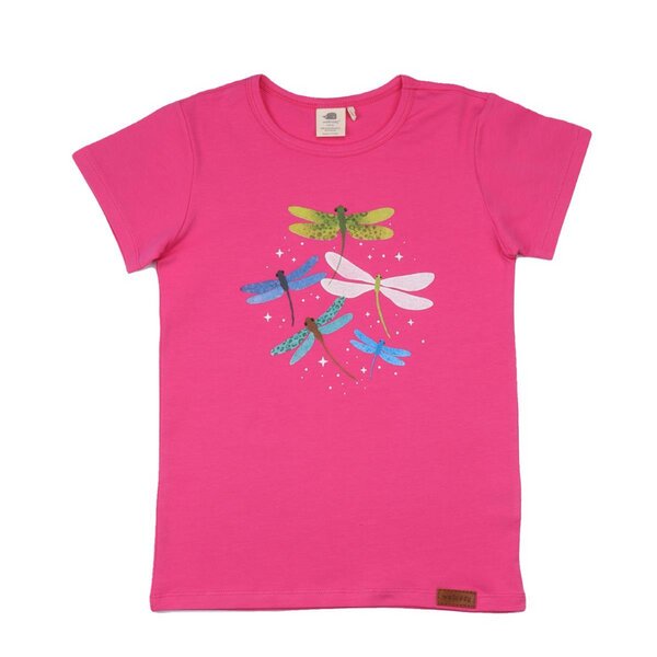 Walkiddy Colorful Dragonflies - Rosa - T-shirt von Walkiddy