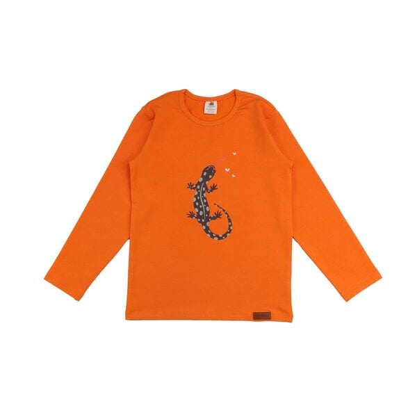 Walkiddy Colorful Salamanders - Baumwolle (Bio) - Orange - Langarm Shirt von Walkiddy