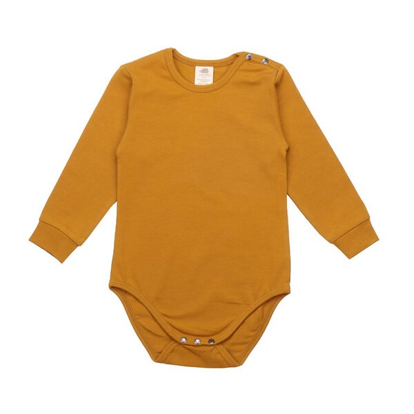 Walkiddy Curry - Gelb - Langarm Body von Walkiddy