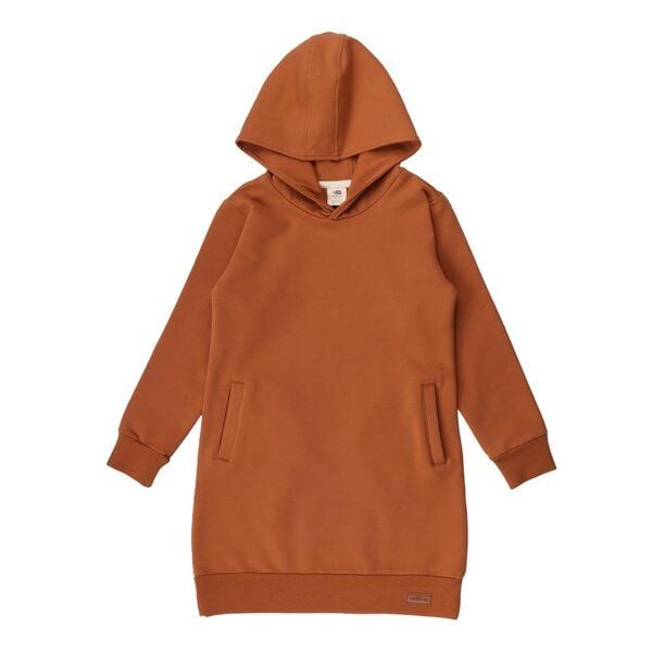Baby Bio Baumwollkleid Braun Langarm – Walkiddy, nachhaltige Materialien, GOTS-zertifiziert, umweltfreundlich, bequem und stilvoll für Babys und Kleinkinder. von Walkiddy