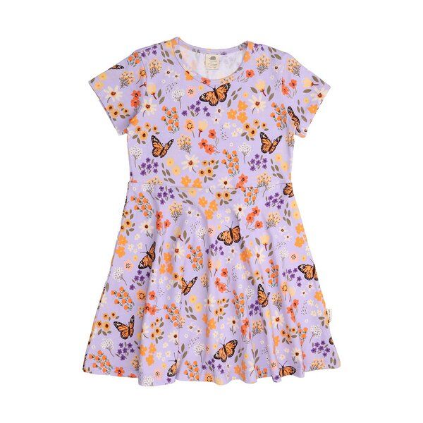 Walkiddy Flowers and Butterflies-Flared Dress Walkiddy Flowers and Butterflies-Flared Dress von Walkiddy
