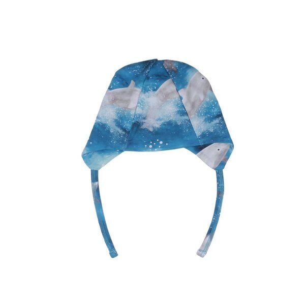 Walkiddy Happy Dolphins Mütze - Blau - Nachhaltige, Umweltfreundliche, Allergikerfreundliche Kindermode – GOTS zertifiziert von Walkiddy