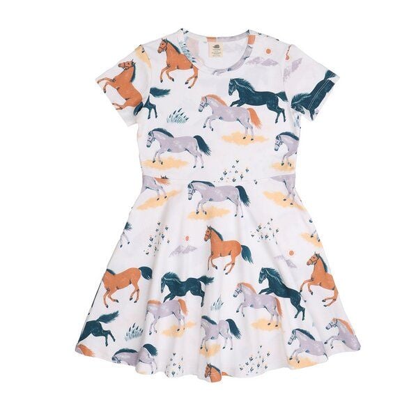 Walkiddy Happy Horses-Flared Dress von Walkiddy