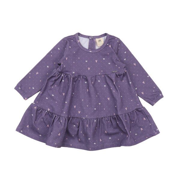 Walkiddy Bio-Baumwolle Kinderkleid Hearts Frill Dress Lila - GOTS-zertifiziert, Herz-Design, Nachhaltig & Fair produziert Walkiddy Bio-Baumwolle Kinderkleid Hearts Frill Dress Lila - GOTS-zertifiziert, Herz-Design, Nachhaltig & Fair produziert von Walkiddy