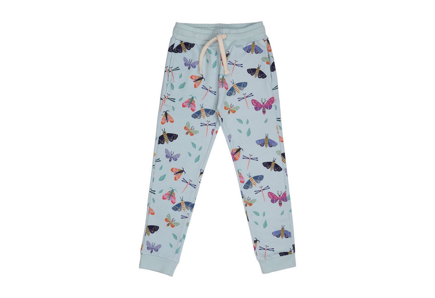 Walkiddy Jogger Pants Bio-Baumwoll Jogginghose mit Schmetterlingsdesign Bio Baumwolle GOTS,Kinderbekleidung,nachhaltige Klamotten,Jogginghose von Walkiddy