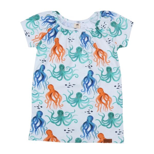 Walkiddy Kurzarm Longshirt Tunika Oktopus von Walkiddy