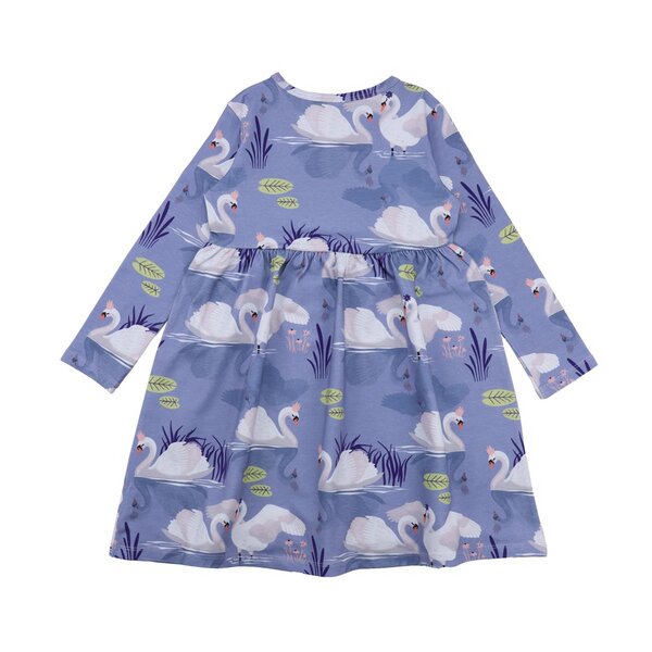 Walkiddy Beauty Swan - Lila - Langarm Kleid von Walkiddy