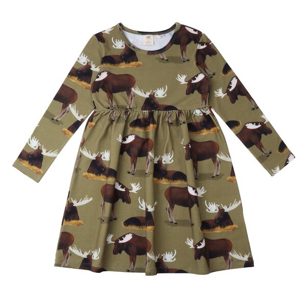 Walkiddy Langarm Kleid aus Baumwolle (Bio) von Walkiddy