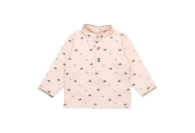 Walkiddy Langarmshirt Bio-Baumwoll Shirt für Kinder mit buntem Zugdesign von Walkiddy