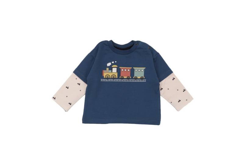 Walkiddy Langarmshirt Bio-Baumwoll Kinder Shirt mit farbenfrohem Zugmotiv von Walkiddy
