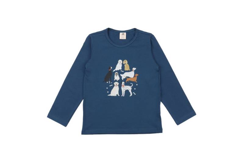 Walkiddy Langarmshirt Kinder Shirt aus Bio-Baumwolle mit Hundedruck von Walkiddy