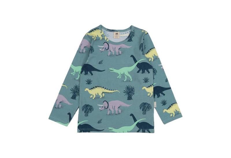 Walkiddy Langarmshirt Kinder Shirt aus Bio-Baumwolle mit Dinosaurierdruck Bio Baumwolle,GOTS,Kinderbekleidung,nachhaltige Klamotten,Langarm von Walkiddy