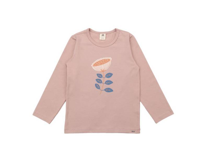 Walkiddy Langarmshirt Kinder Shirt mit Blumendekor aus Bio-Baumwolle von Walkiddy