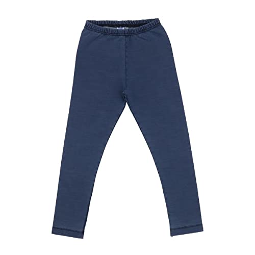 Walkiddy Leggings aus Jeans (baumwolle bio) 86, Unifarben, Dunkel Blau - Nachhaltig, ökologisch und fair produziert in Europa - GOTS zertifizierte, hautsympathische Bio Babykleidung und Kinderkleidung von Walkiddy