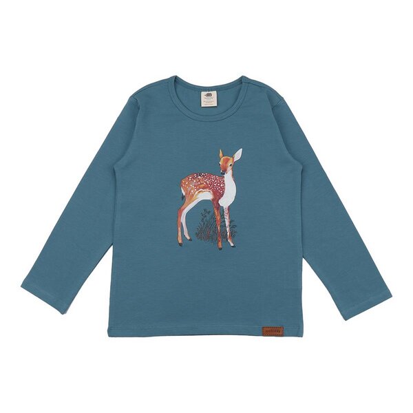 Walkiddy Little Fawns - Blau - Langarm Shirt von Walkiddy