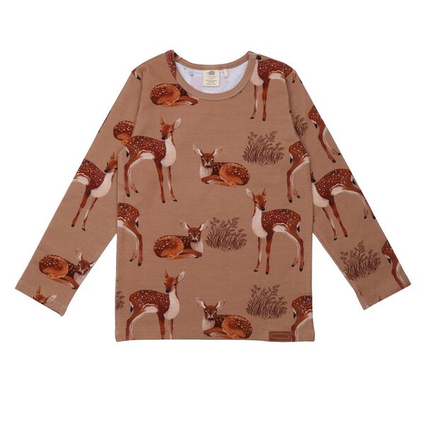 Walkiddy Little Fawns - Braun - Langarm Shirt von Walkiddy