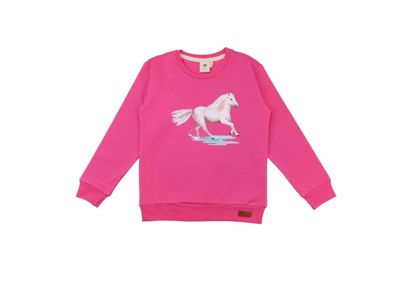 Walkiddy Longpullover Sweatshirt Walkiddy White Horses Pferd 104 von Walkiddy