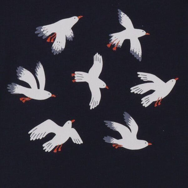 Mädchen Langarmshirt Bio-Baumwolle „Navy“ blau, weiches Jerseyshirt von Walkiddy für Schulkinder, vielseitiges Basic Oberteil, hautfreundlich, elastisch & nachhaltig gefertigt von Walkiddy