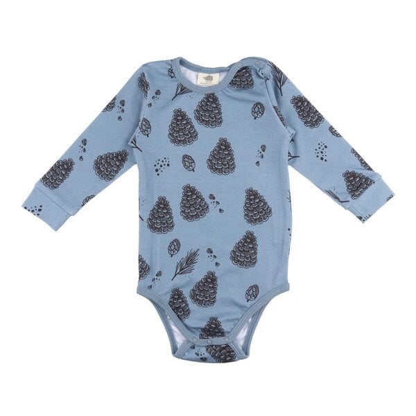 Walkiddy Pine Cones - Blau - Langarm Body von Walkiddy