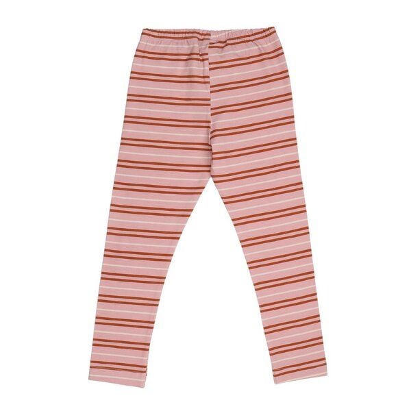 Kinder Leggings GOTS-Bio-Baumwolle, rosa gestreift „Pink Lines“, elastischer Bund, weich & bequem – Walkiddy von Walkiddy