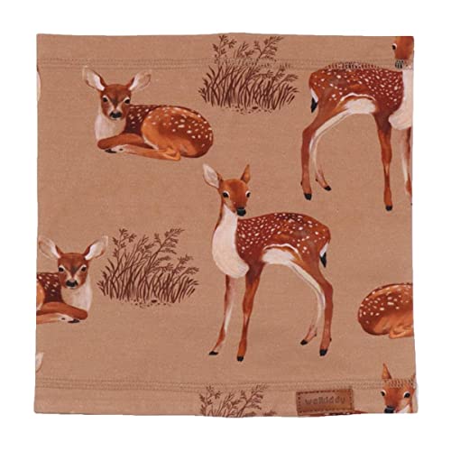 Walkiddy Schal aus Baumwolle (Bio) One Size, Little Fawns, Braun von Walkiddy