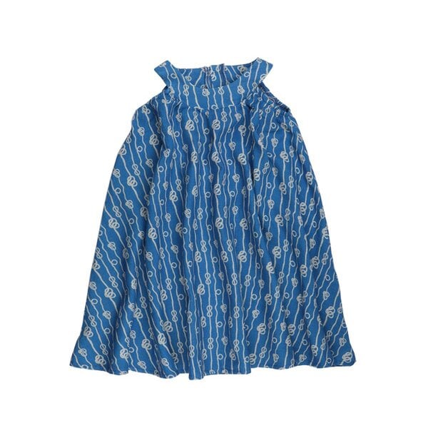 Walkiddy Sailor`s Knot - Baumwolle (Bio) - Dunkel Blau - Kurzarm Kleid von Walkiddy