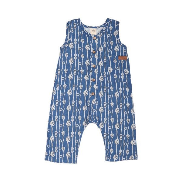 Walkiddy Sailor`s Knot - Müsli - Dunkel Blau - Strampler ohne Arm von Walkiddy