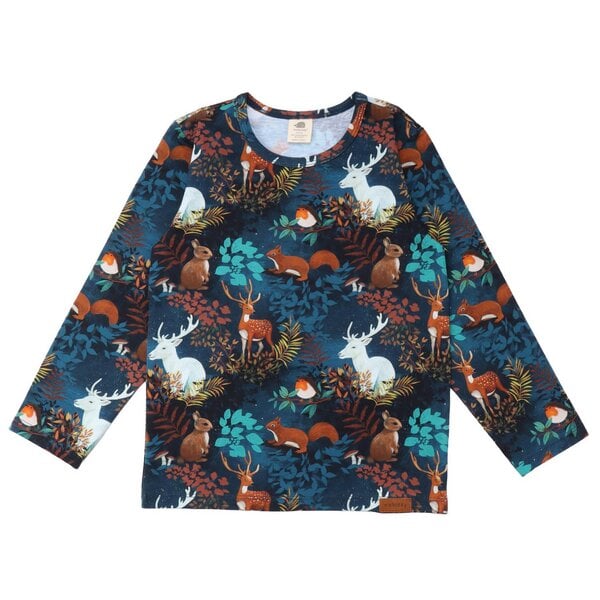 Walkiddy Secret Forest - Baumwolle (Bio) - dark blue - Langarm Shirt von Walkiddy