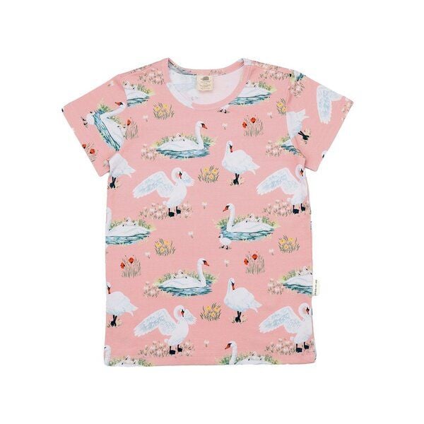Walkiddy Swans in Spring-T-Shirt von Walkiddy