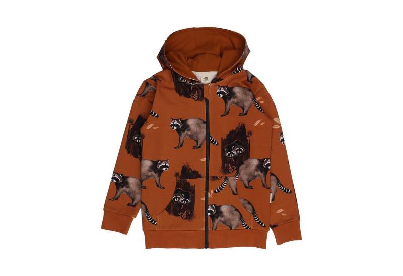 Walkiddy Sweatjacke Sweatjacke für Kinder aus Bio-Baumwolle mit Waschbärmotiv Bio Baumwolle,GOTS,Kinderbekleidung, nachhaltige Klamotten,Sweat Jacke von Walkiddy
