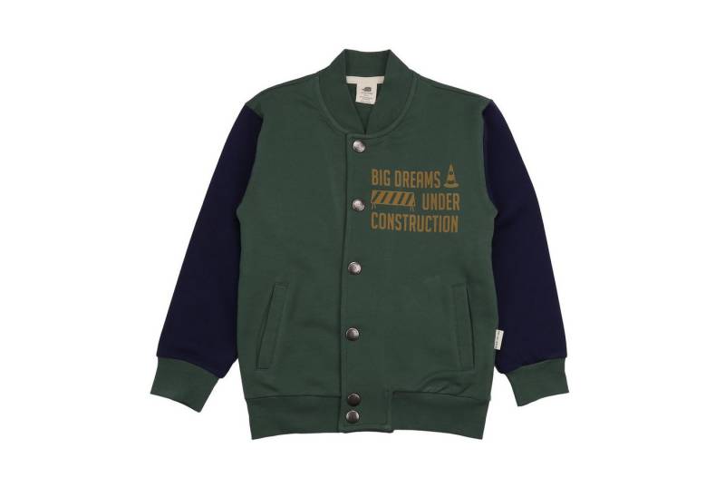 Walkiddy Sweatjacke Walkiddy mit Baggermotiv aus Bio Baumwolle Bio Baumwolle,GOTS,Kinderbekleidung, nachhaltige Klamotten,Sweat Jacke von Walkiddy