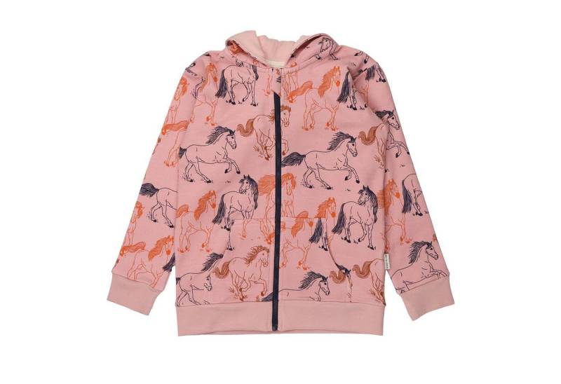 Walkiddy Sweatjacke Walkiddy mit Pferdenmotiv aus Bio Baumwolle Bio Baumwolle,GOTS,Kinderbekleidung, nachhaltige Klamotten,Sweat Jacke von Walkiddy
