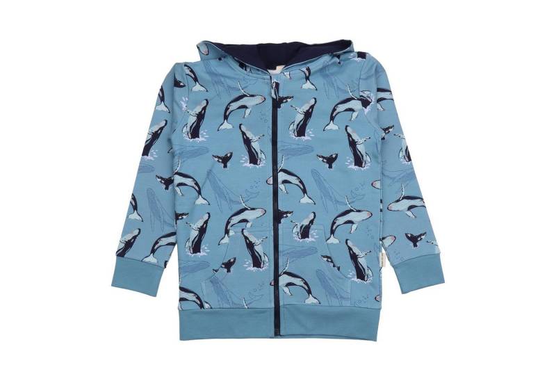 Walkiddy Sweatjacke Walkiddy mit Wal Print aus Bio Baumwolle Bio Baumwolle,GOTS,Kinderbekleidung, nachhaltige Klamotten,Sweat Jacke von Walkiddy