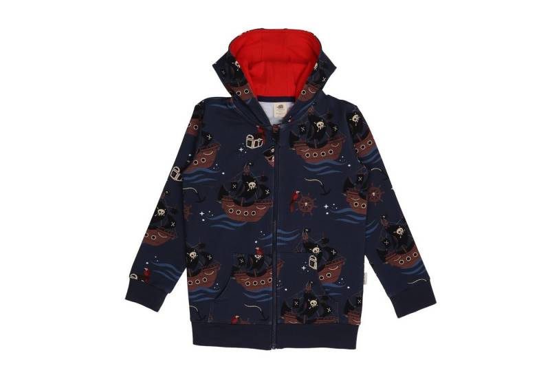 Walkiddy Sweatjacke Sweatjacke mit Piratenmotiv aus Bio-Baumwolle für Kinder Bio Baumwolle,GOTS,Kinderbekleidung, nachhaltige Klamotten,Sweat Jacke von Walkiddy