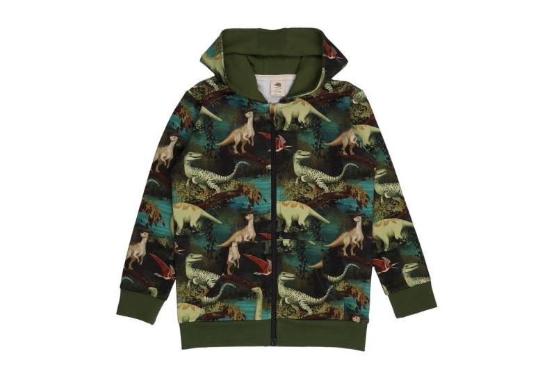 Walkiddy Sweatjacke Walkiddy mit Dinosaurier aus Bio-Baumwolle für Kinder Bio Baumwolle,GOTS,Kinderbekleidung, nachhaltige Klamotten,Sweat Jacke von Walkiddy