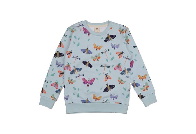 Walkiddy Sweatshirt Bio-Baumwoll Sweatshirt mit Schmetterlingsmotiv für Kinder Bio Baumwolle,GOTS,Kinderbekleidung,nachhaltige Klamotten,Sweatshirt von Walkiddy