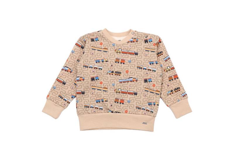 Walkiddy Sweatshirt Bio-Baumwoll Sweatshirt für Kinder mit Eisenbahn-Motiv von Walkiddy