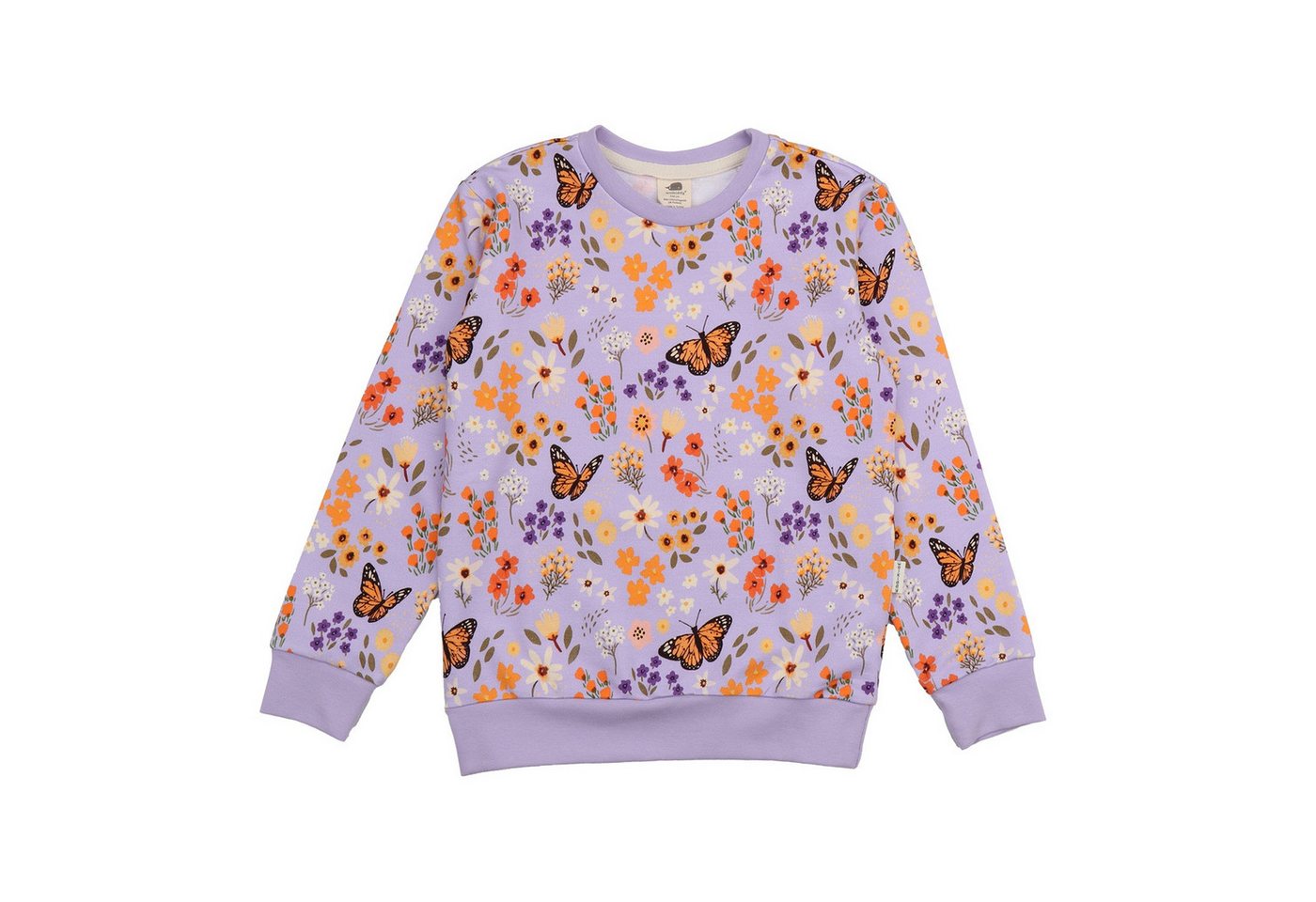 Walkiddy Sweatshirt Sweatshirt mit Schmetterlingsmotiv aus Bio-Baumwolle Bio Baumwolle,GOTS,Kinderbekleidung,nachhaltige Klamotten,Sweatshirt von Walkiddy