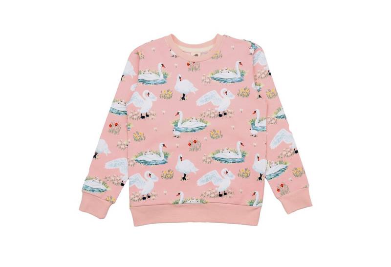 Walkiddy Sweatshirt Bio-Baumwoll Sweatshirt mit Schwanenprint für Kinder Bio Baumwolle,GOTS,Kinderbekleidung,nachhaltige Klamotten,Sweatshirt von Walkiddy