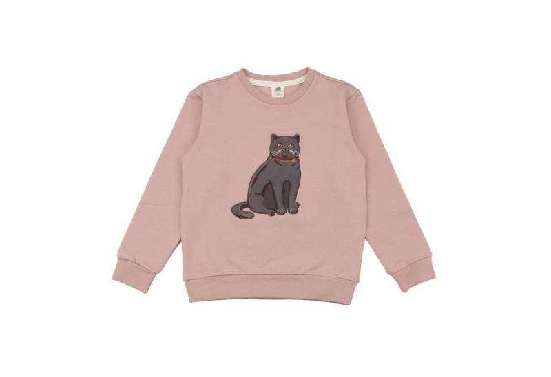 Walkiddy Sweatshirt Kinder Sweatshirt aus Bio-Baumwolle mit Katzenmotiv von Walkiddy