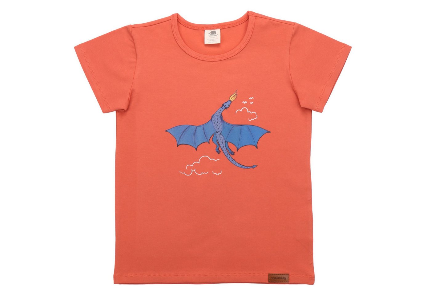 Walkiddy T-Shirt Walkiddy T-Shirt Rot Dragons Drachen 104 von Walkiddy